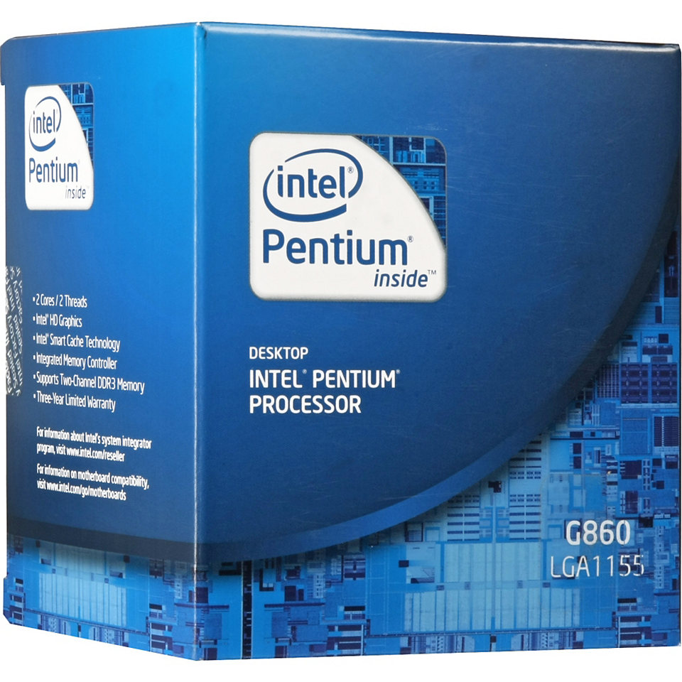 Intel®  G860  (3M Cache, 3.00 GHz)